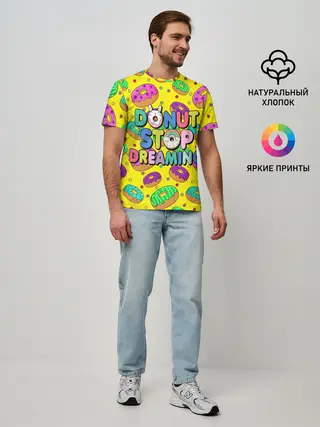 Мужская базовая футболка / DONUTS