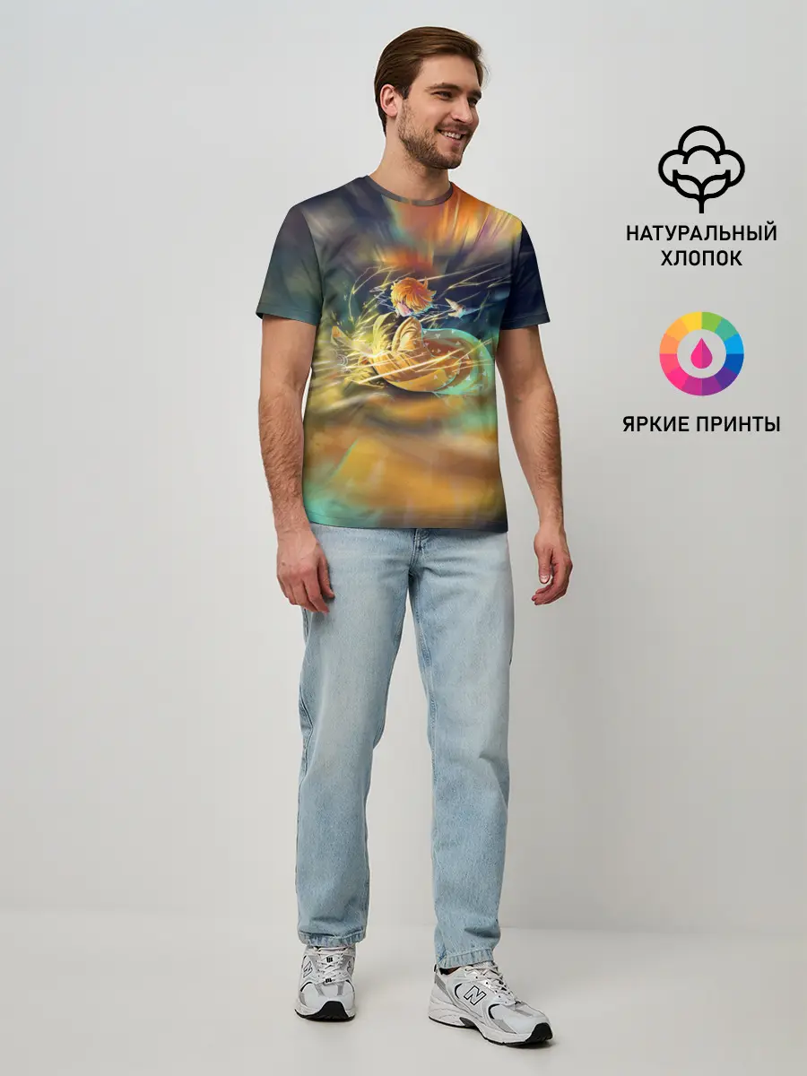 Мужская базовая футболка / ZENITSU | ЗЕНИТСУ | DEMON SLAYER