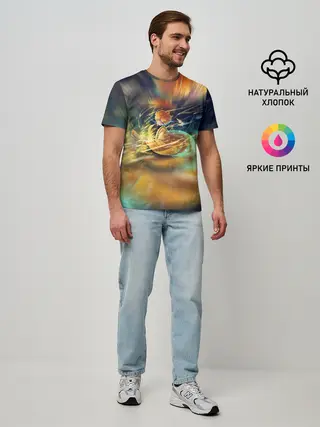 Мужская базовая футболка / ZENITSU | ЗЕНИТСУ | DEMON SLAYER