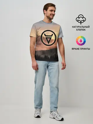 Мужская базовая футболка / ВЕЛЕС | РУНЫ | RUNES