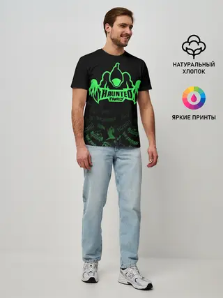 Мужская базовая футболка / HAUNTED FAMILY