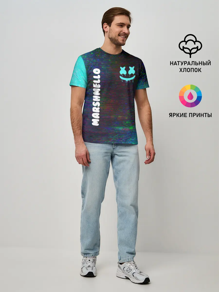 Мужская базовая футболка / MARSHMELLO / МАРШМЕЛЛОУ