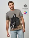 Мужская базовая футболка / Сидячий Скелет