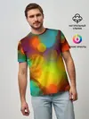 Мужская базовая футболка / Цветные блики