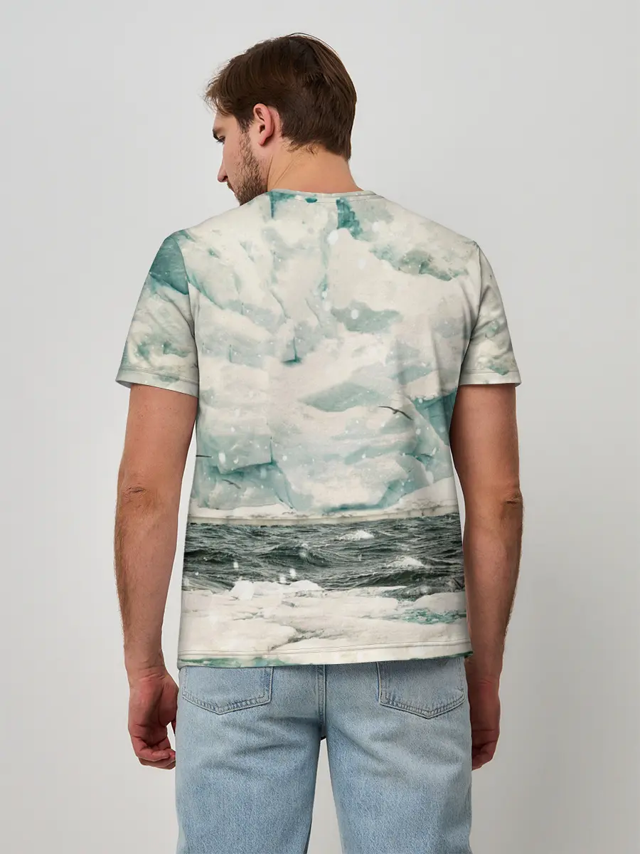 Мужская базовая футболка / Ледокол Вега