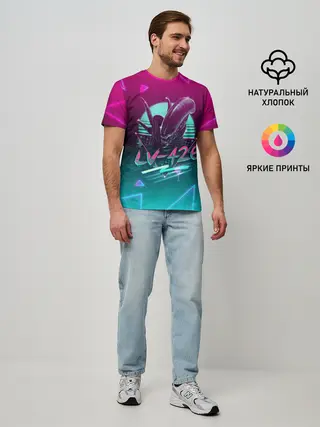 Мужская базовая футболка / НЕОНОВЫЙ ЧУЖОЙ