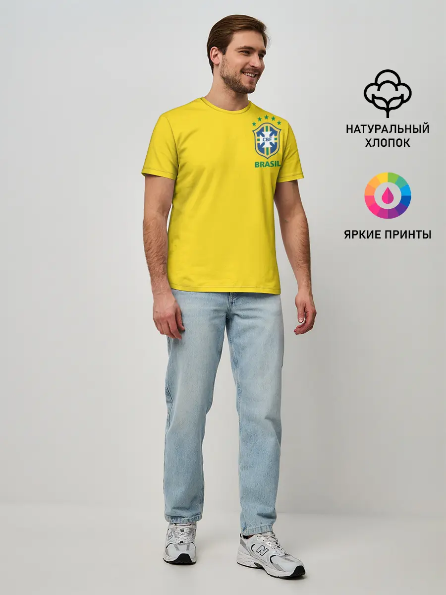 Мужская базовая футболка / Бразилия, форма