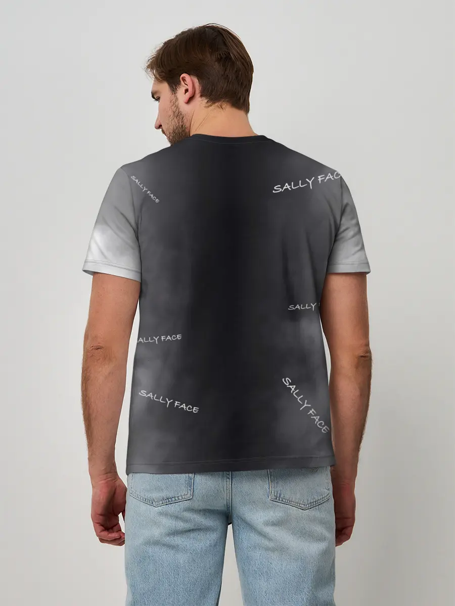 Мужская базовая футболка / Sally Face with a Guitar