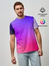 Мужская базовая футболка / фиолетовый кристалл