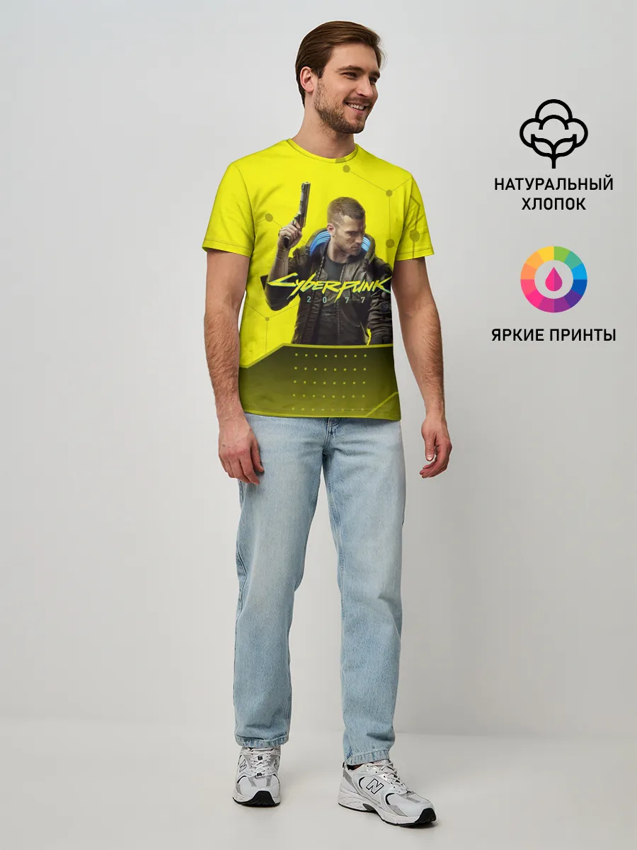Мужская базовая футболка / CYBERPUNK 2077