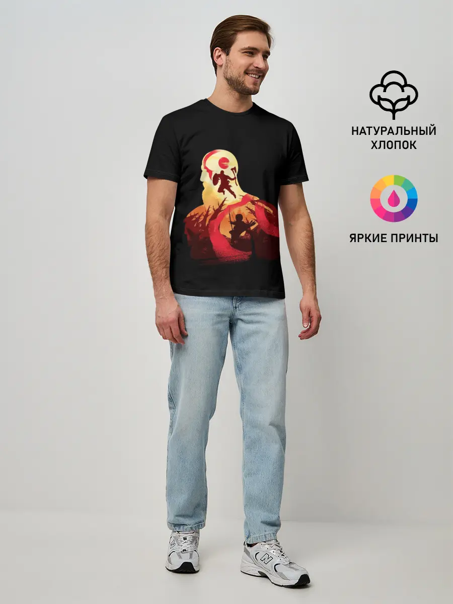 Мужская базовая футболка / God of War