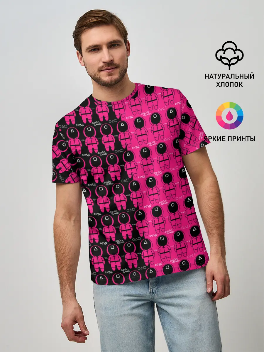 Мужская базовая футболка / Squid Game