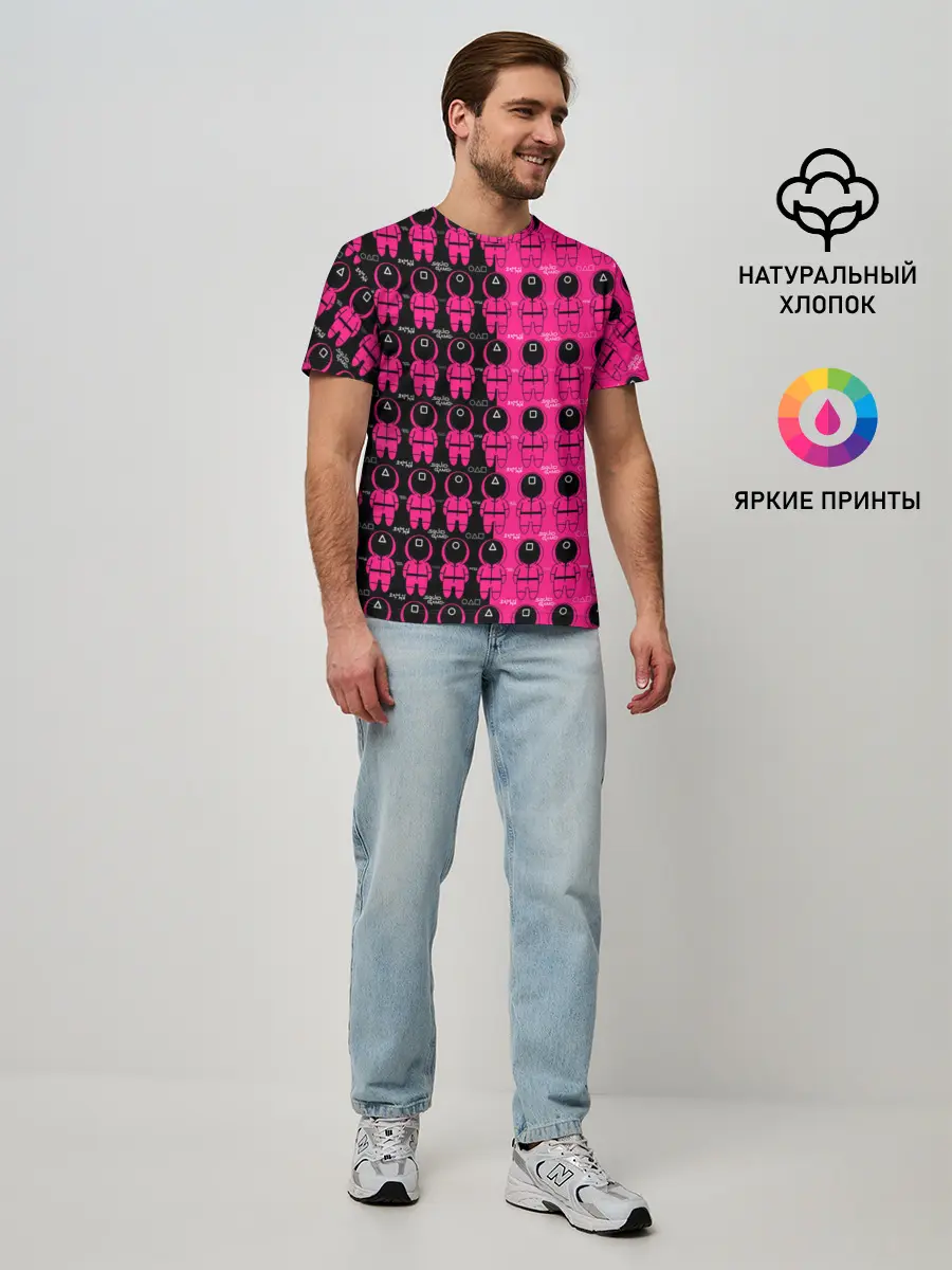 Мужская базовая футболка / Squid Game