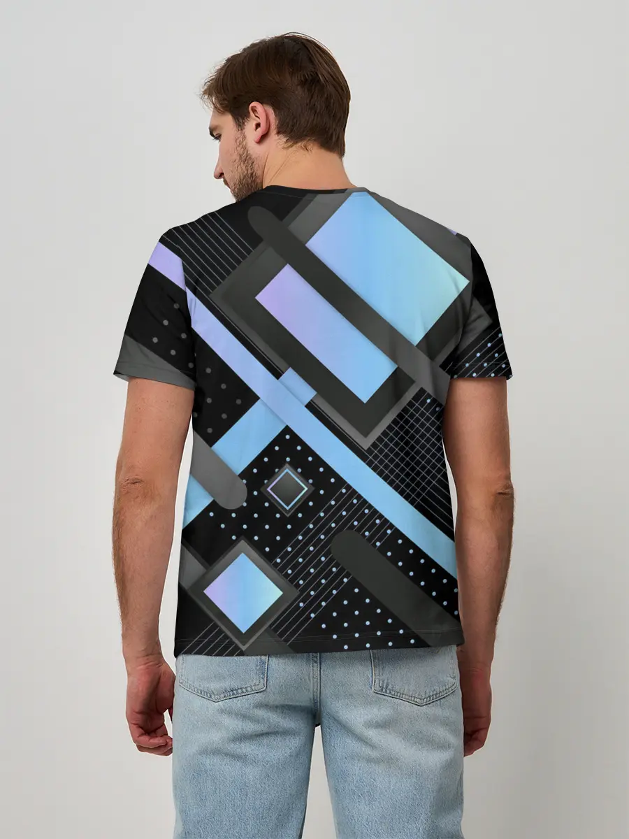 Мужская базовая футболка / Modern Geometry