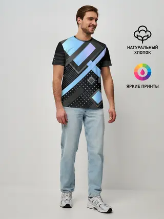 Мужская базовая футболка / Modern Geometry
