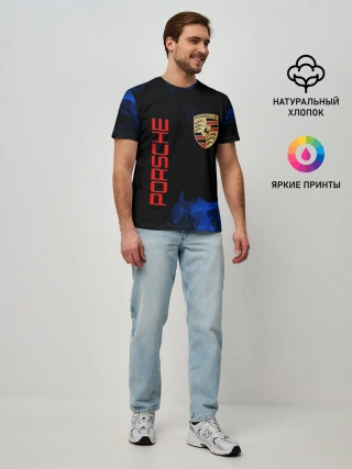 Мужская базовая футболка / porsche