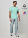 Мужская базовая футболка / Мятная Маска