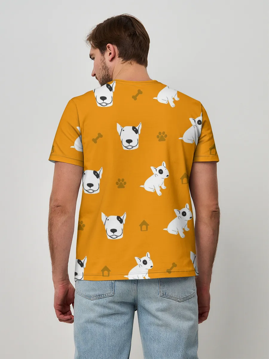 Мужская базовая футболка / Английский бультерьер