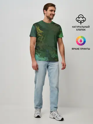 Мужская базовая футболка / Армейский Камуфляж | Ранний