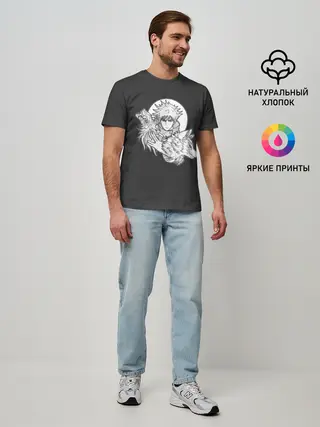 Мужская базовая футболка / Megumi с волком