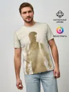 Мужская базовая футболка / Силуэт Нейта Дрейка Uncharted