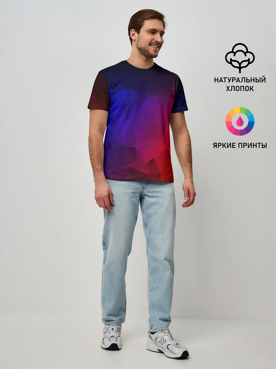 Мужская базовая футболка / НЕОНОВАЯ ГЕОМЕТРИЯ