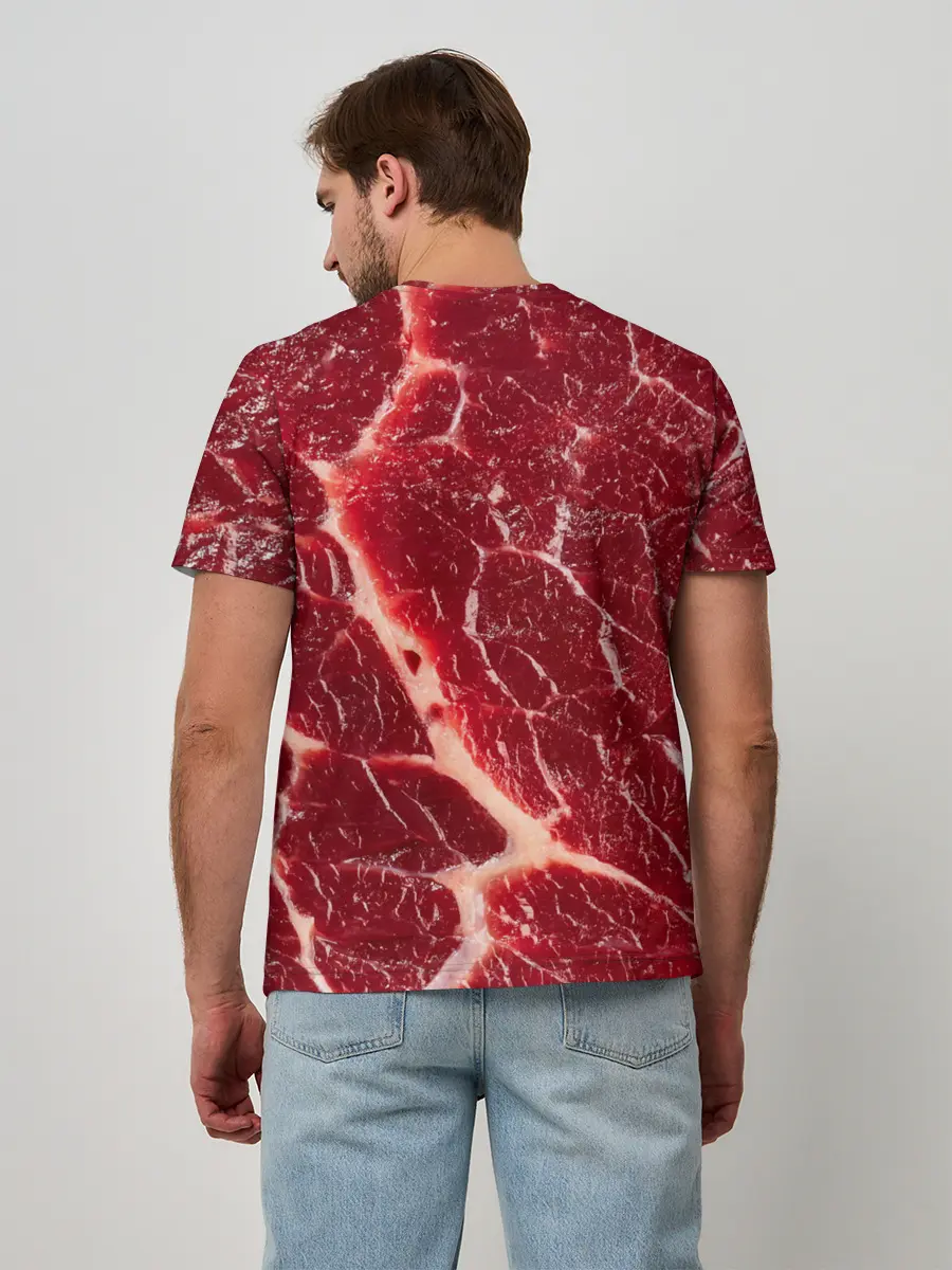 Мужская базовая футболка / Мясо на Хэллоуин