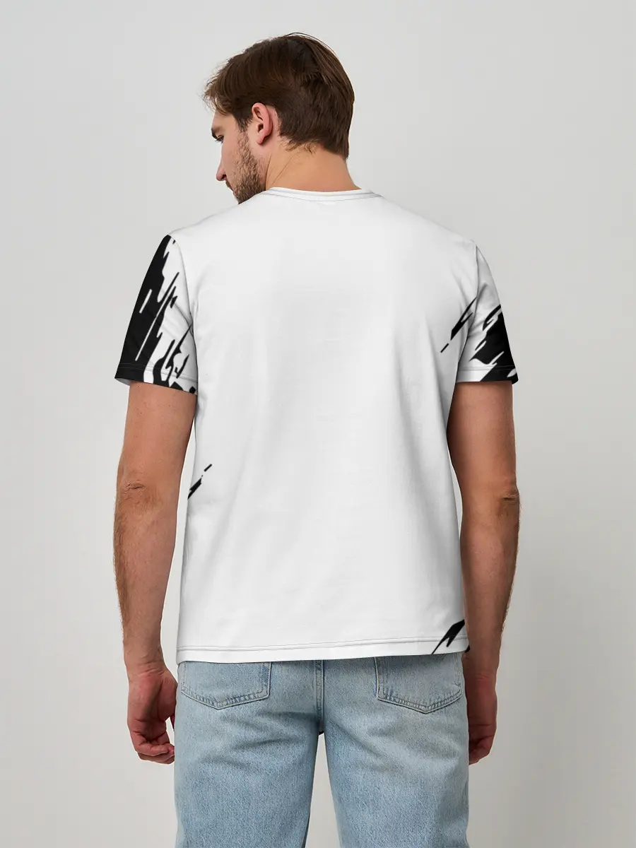 Мужская базовая футболка / черный клеывер аниме