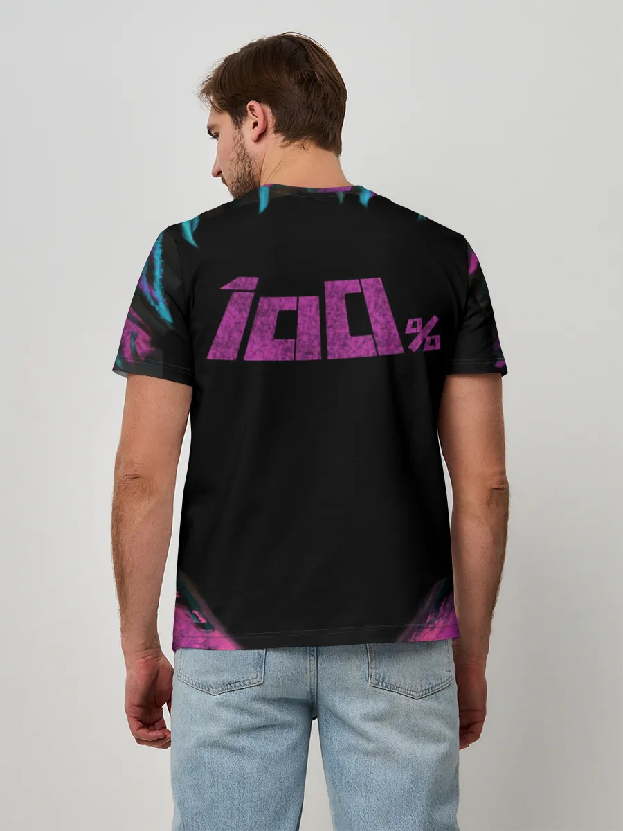 Мужская базовая футболка / Mob psycho 100 power