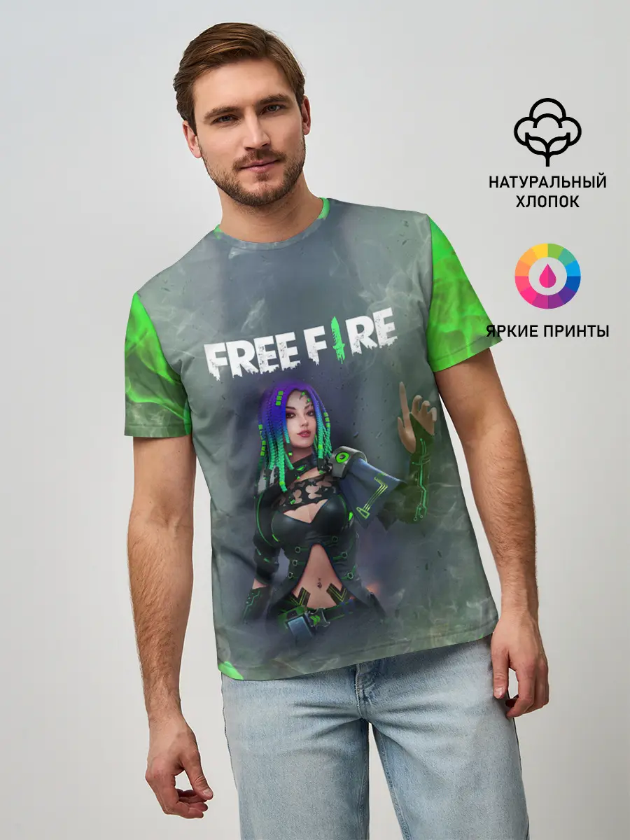 Мужская базовая футболка / Фри Фаер | Garena Free Fire