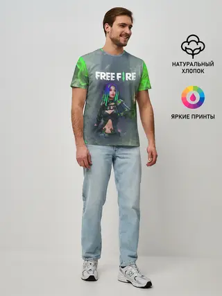 Мужская базовая футболка / Фри Фаер | Garena Free Fire