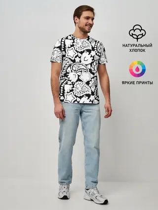 Мужская базовая футболка / Фракталы