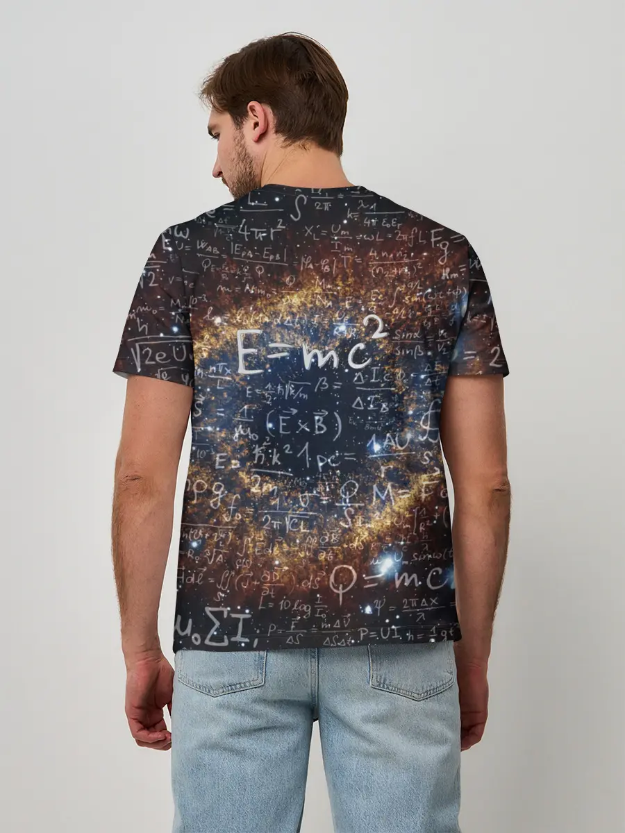 Мужская базовая футболка / Формула Вселенной