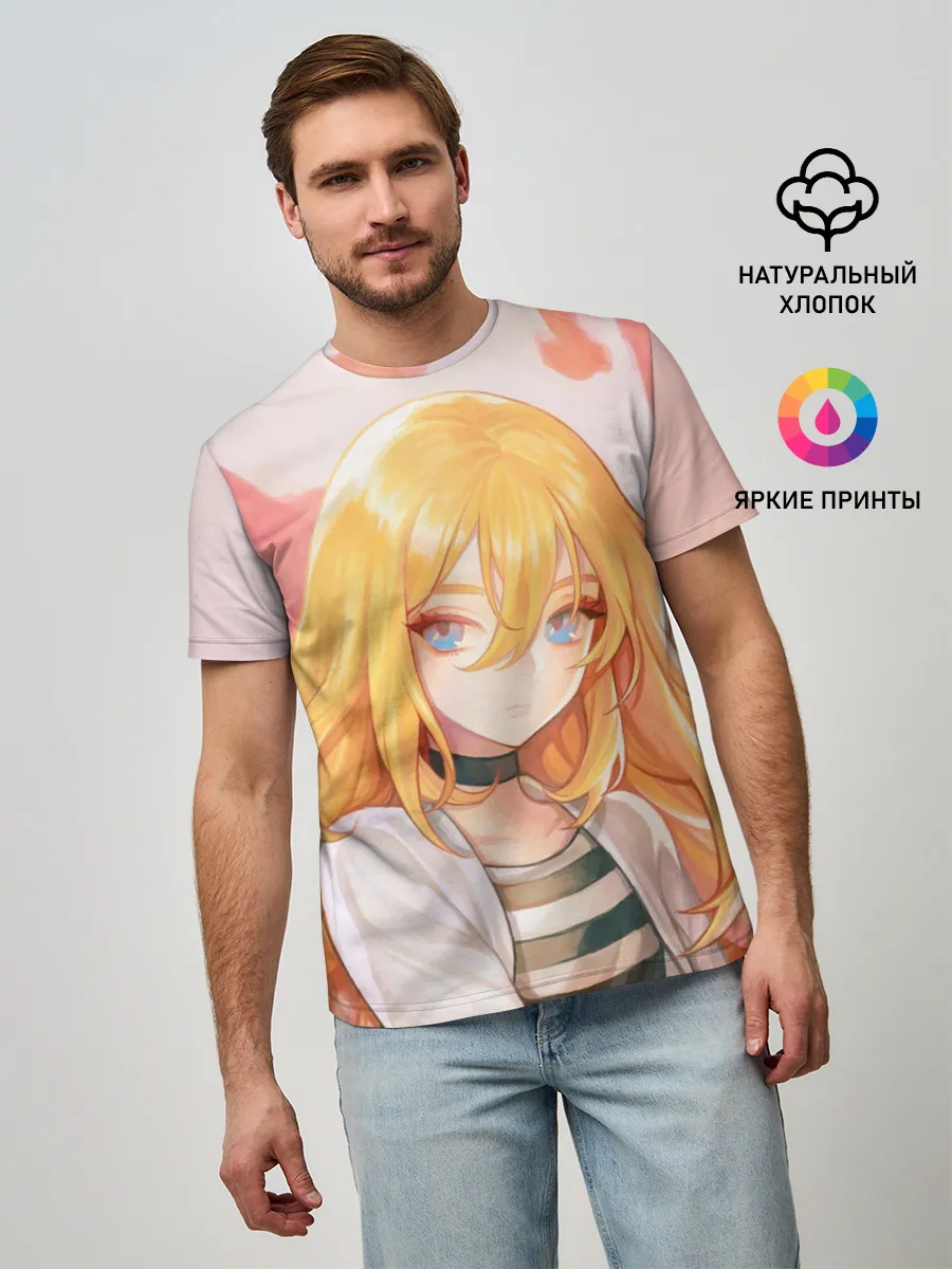 Мужская базовая футболка / Satsuriku no Tenshi