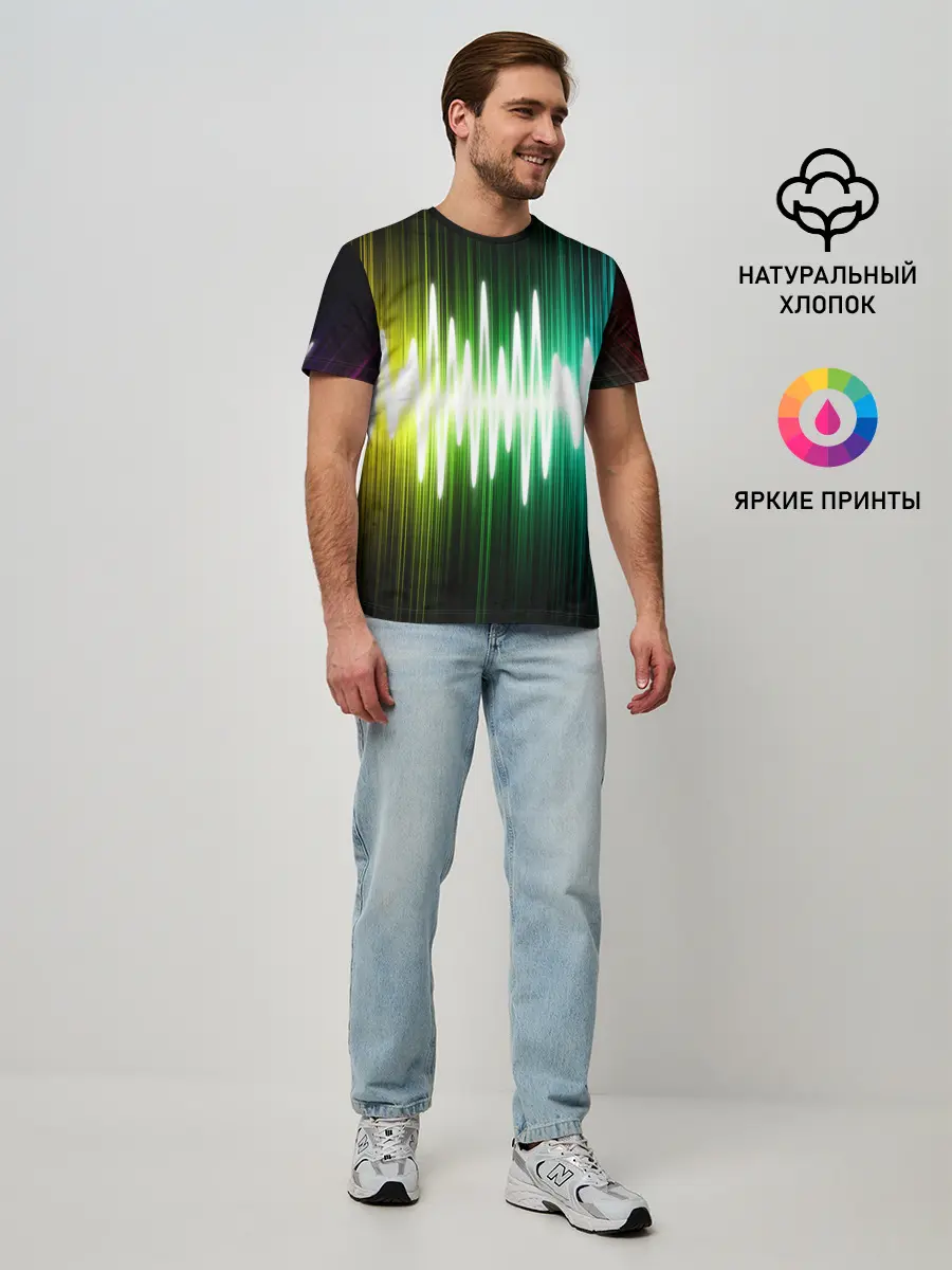 Мужская базовая футболка / music