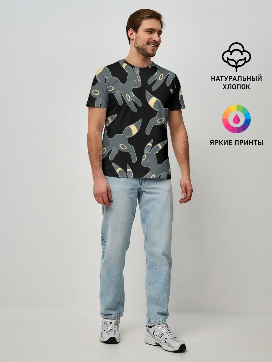 Мужская базовая футболка / покемон Амбреон