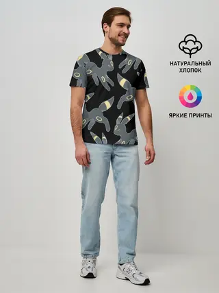 Мужская базовая футболка / покемон Амбреон