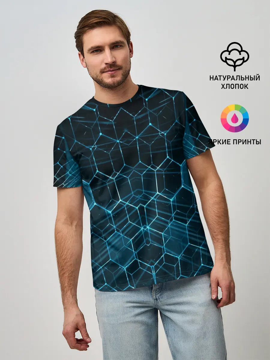Мужская базовая футболка / НЕОНОВАЯ БРОНЯ