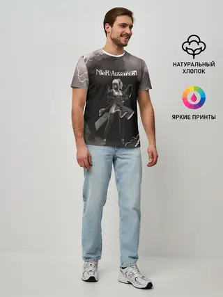 Мужская базовая футболка / 2B | Nier Automata