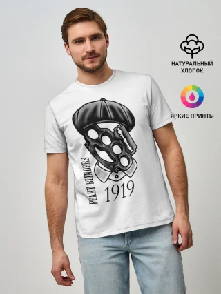 Мужская базовая футболка / Острые козырьки