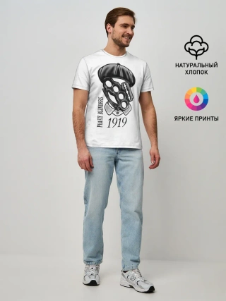 Мужская базовая футболка / Острые козырьки