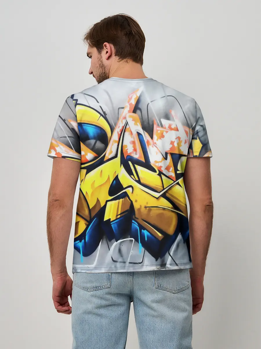 Мужская базовая футболка / Street art