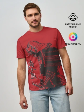 Мужская базовая футболка / Самурай