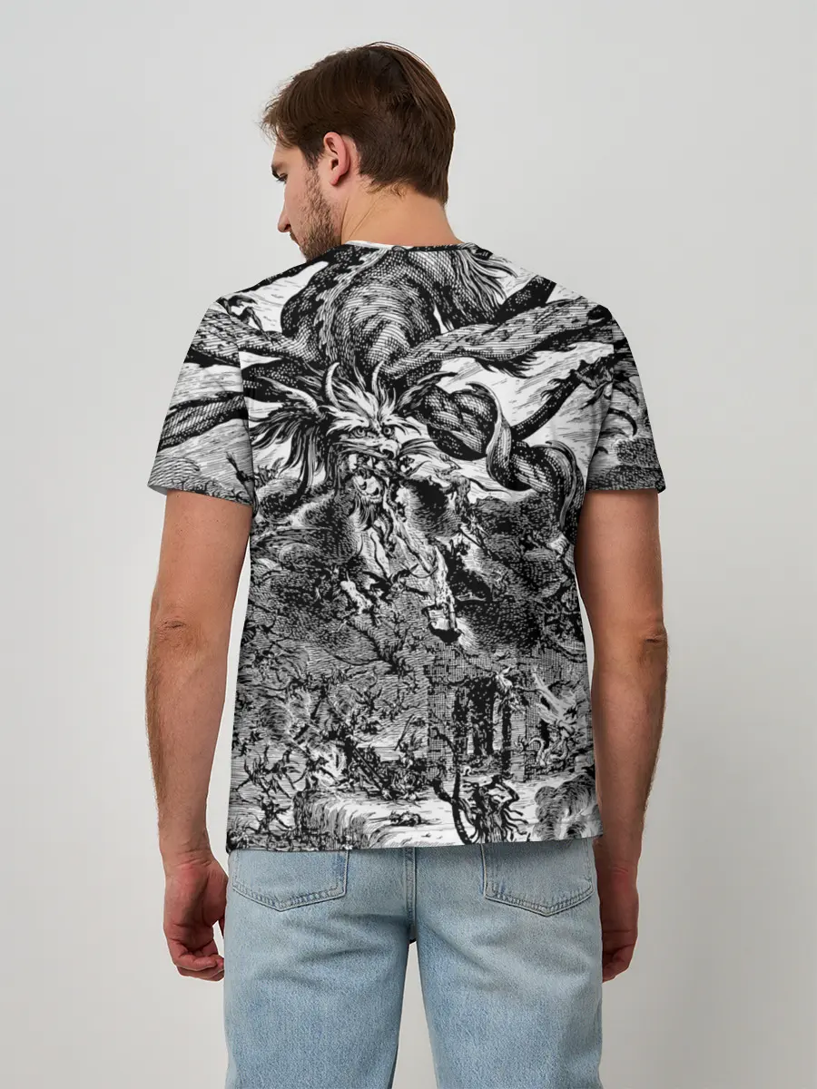 Мужская базовая футболка / Демонический хаос