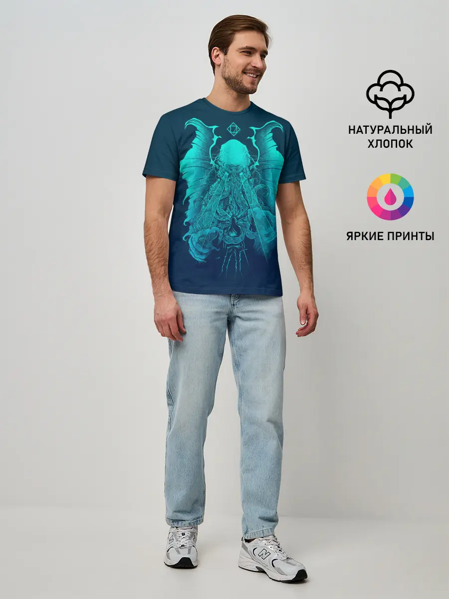 Мужская базовая футболка / Ктулху