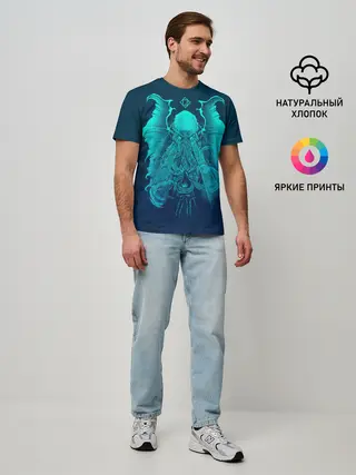 Мужская базовая футболка / Ктулху