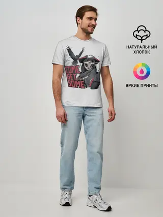 Мужская базовая футболка / Come get same