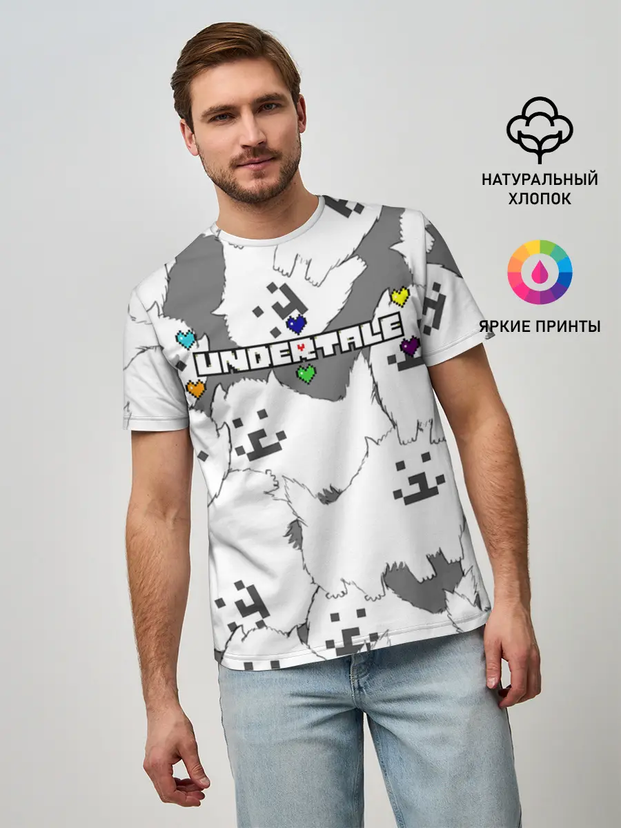 Мужская базовая футболка / Undertale