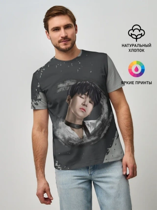 Мужская базовая футболка / BTS | БТС