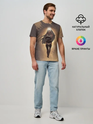 Мужская базовая футболка / Type A No.2 | Nier Automata